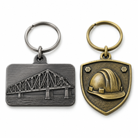 Porte-clés personnalisé avec emblème en relief d'architecture emblématique, logo de marque, cadeau promotionnel d'entreprise, fournisseur en gros, fabricant de porte-clés