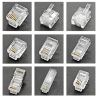 6PIN RJ11 RJ12 macho a 6P6C enchufes de teléfono largos accesorios de conector para cables de teléfono