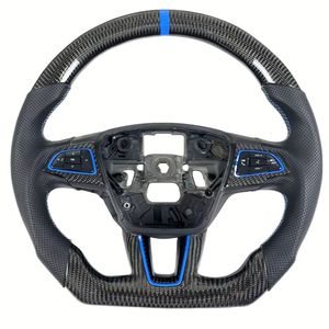 Volant de course sportif personnalisé en fibre de carbone forgée pour <span class=keywords><strong>Focus</strong></span> RS/ST Mk2/Mk3 à fond plat et pour - Product Image 1