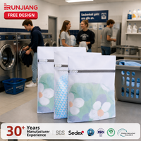 Lot de 6 sacs à linge en filet pour sous-vêtements, chaussettes, maillots de bain, foulards, articles délicats, sacs de lavage avec fermeture éclair pour machine à laver, usage domestique