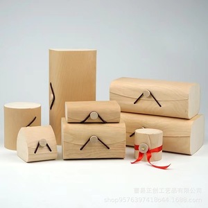 Caja de Regalo de Té de Madera de Haya Rectangular Hecha a Mano con Empaque Interior Personalizado Origen Shandong D34 Blanca - Product Image 2
