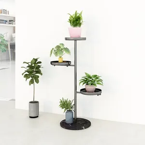 Porte-<span class=keywords><strong>pot</strong></span> <span class=keywords><strong>de</strong></span> fleurs en fer forgé multicouche, style nordique, <span class=keywords><strong>de</strong></span> luxe léger, revêtement poudré, personnalisable, pour salon intérieur - Product Image 5