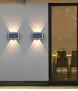 Laveuse murale à détection d'incendie à LED pour cour de jardin/lumière extérieure solaire/lumière solaire pour cour