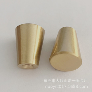 Solid Pure <b>Copper</b> Tapered Furniture Handles 17x20mm Drawer Hardware Antirust Minimalist Design - Product Image 4