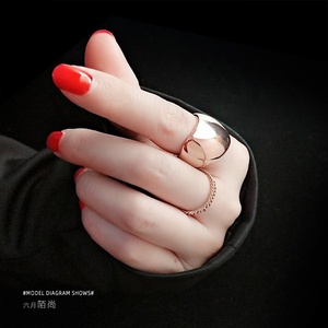 Titan thép đúc thời trang vòng 18K vàng mạ đồ trang sức Vòng không phai không có dị ứng phụ nữ Phụ Kiện - Product Image 6