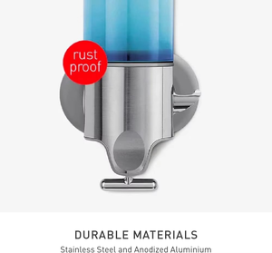 Distributeur de savon mural en acier inoxydable écologique triple 15 fl. Oz. Design moderne et fonctionnel pour salles de bain et hôtels - Product Image 5