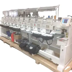 Best supplier 8 HEADS embroidery machine twelve needles used computerized control