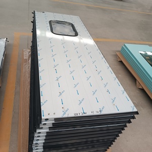 Puerta Interior de Acero Inoxidable 304 para Hospital, con Aislamiento Térmico, Acabado de Superficie, Diseño Chino para Equipo GMP, <span class=keywords><strong>Precio</strong></span> de Fábrica - Product Image 2