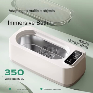 Siêu âm sạch hơn mini xách tay máy giặt siêu âm Bath Sonic làm sạch thiết bị cho kính đồ trang sức thiết bị gia dụng - Product Image 2