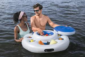 Glacière flottante gonflable isolée en PVC Bestway 43949 Hydro Force 18,5 L Arctic Circle pour 24 canettes - Product Image 2