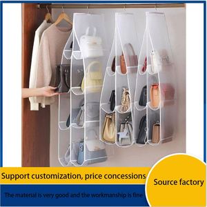 Organisateur de vêtements pliable de haute qualité, sac de rangement suspendu multifonctionnel moderne, sac en maille transparente, solution de rangement pour armoire - Product Image 6