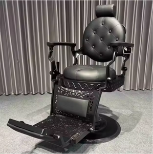 Sillón de Barbería Hidráulico Vintage de Alta Resistencia - Sillón de Peluquería Reclinable - Product Image 3