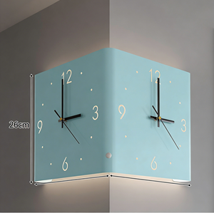 Horloge murale décorative d'art personnalisée, horloge créative en métal LED pour le coin du salon - Product Image 1