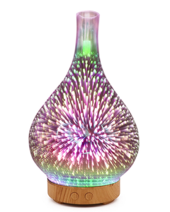 100ml 3D pháo hoa thủy tinh siêu âm <span class=keywords><strong>Spa</strong></span> nhà tinh dầu khuếch tán hương liệu không khí humidificador <span class=keywords><strong>Mist</strong></span> <span class=keywords><strong>Maker</strong></span> tạo độ ẩm - Product Image 1