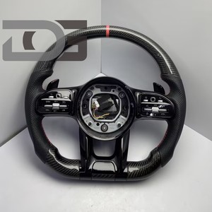 Volante de Fibra de Carbono <span class=keywords><strong>para</strong></span> Mercedes Clase CLS C218 Clase E W212 Clase GLA X156 GLK X204 Volante de Carreras LED - Product Image 6