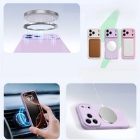 Étui de téléphone intelligent magnétique en silicone liquide véritable de haute qualité avec aimant puissant pour iPhone 13 14 15 16 17 Pro Max avec emballage de vente au détail