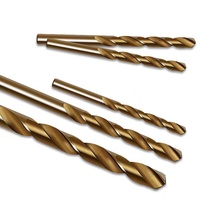Forets hélicoïdaux au cobalt M35 (5% Co) -entièrement broyés, revêtus d'oxyde jaune et de titane-1mm-20mm pour acier inoxydable/alliage