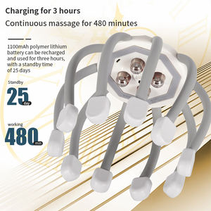 2024 Neueste Smart Wireless Charging Octopus Design Kopf massage gerät 3D-Massage zur Entspannung Freisprech-Massage gerät für die elektrische Kopfhaut - Product Image 3