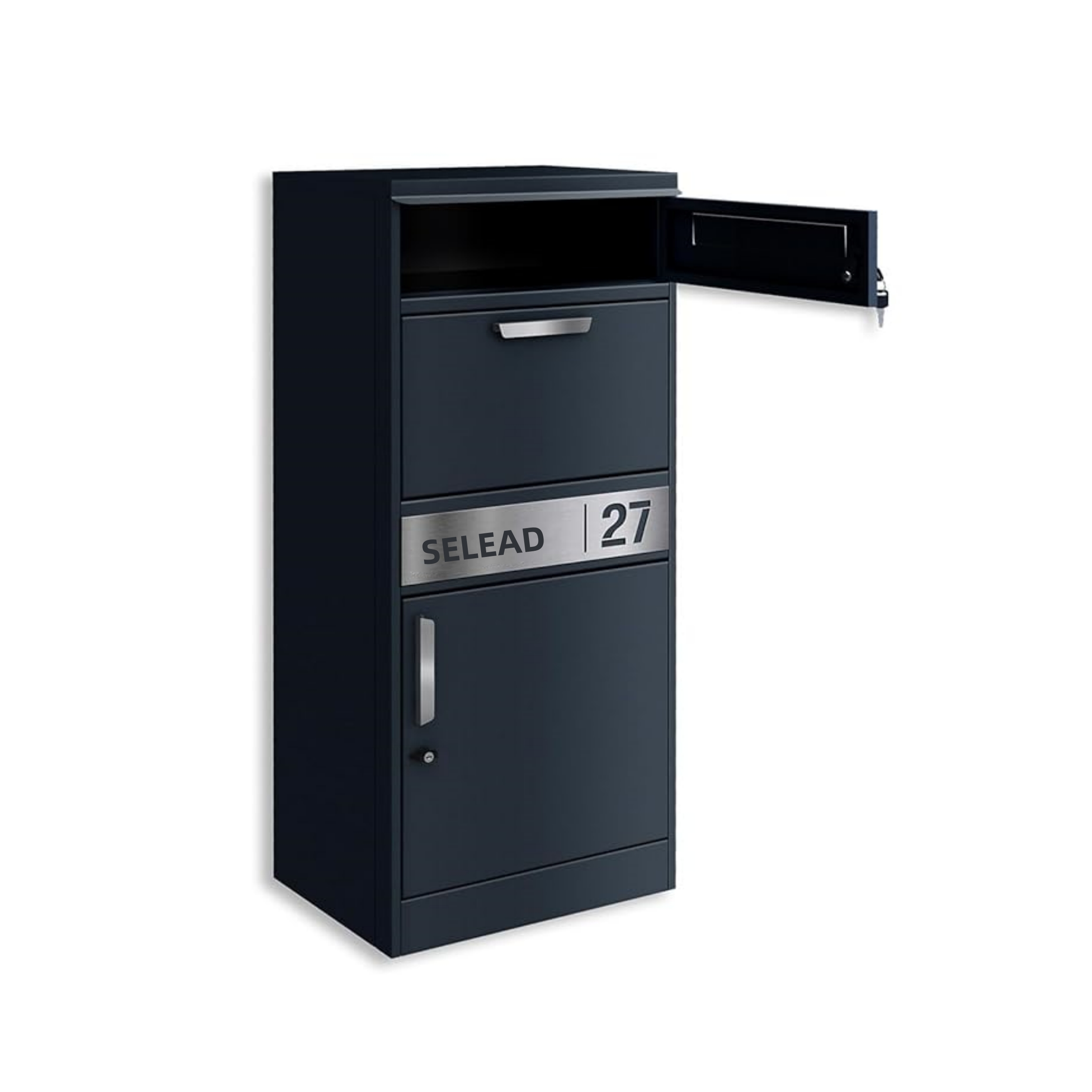 Secure Household Parcel Lock Drop Box Custom Weatherproof Metal Mailbox Waterproof Steel Delivery Service Mailbox