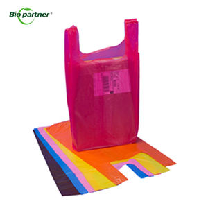 Bolsas de Plástico Resistentes con Asas para Comestibles, Fabricadas en LDPE S2 S3 S4, Blancas, Diseño de Camiseta, Bolsas de Transporte de Mercancía de HDPE/LDPE - Product Image 1