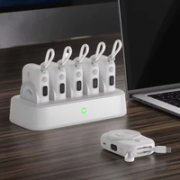 Station de charge magnétique sans fil multi-batteries externes à charge rapide, chargeur portable 10000 mAh 5 en 1, batteries externes pour la maison