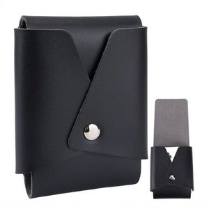 Single Deck PU Leather <b>Playing</b> <b>Card</b> Holder Protector Durable Poker Case Multipurpose Wallet Coin Pouch for Board Games - Product Image 1