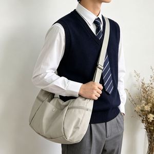 Women's Canvas Handled Hobo <b>Bag</b> with Shoulder Length Handle Lightweight & <b>Large</b> Capacity Crescent Shape Casual Daily <b>Crossbody</b> - Product Image 4