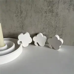 Y1427 DIY epoxi trébol 4 cavidades adornos cemento silicona molde flor forma resina molde