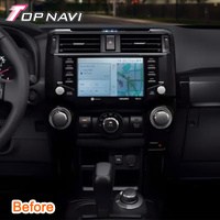 10.25 pouces écran tactile Android moniteurs de voiture lecteur DVD autoradio stéréo pour Toyota 4Runner 2009 - 2021 avec caméra de voiture