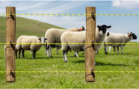 Aislador de Poste de Plástico de Alta Calidad, Aisladores para Cercas Eléctricas, Aislador de Anillo Roscado L1, Accesorios para Cercas, Natural, Fácil de Instalar