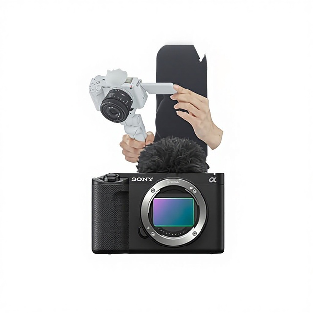 For ZV-E1 Full-Frame Mirrorless Camera 4K 120p Vlog Flagship with CMOS Sensor SD Card 2"-3" Screen