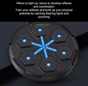 Cible murale de boxe numérique intelligente Cible de boxe de musique Bluetooth intelligente Cible de boxe de poinçonnage de boxe murale - Product Image 4