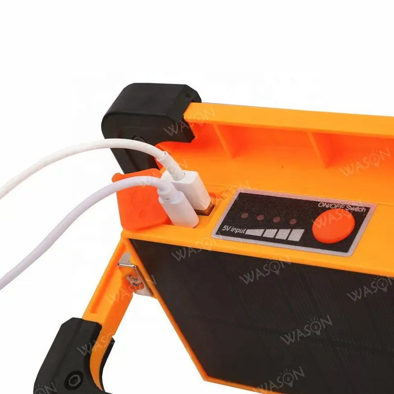 Outdoors Led Solar Lights Outdoor Solar Wason 6500K 30W Solar Powered Handheld Work Light Portable Outdoor COB Solar LED Flood Light USB Rechargeable With Power Bank