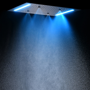 Ceiling Mount Spa <strong>Shower</strong> <strong>System</strong> With Led Light Atomizing and Rainfall <strong>Shower</strong> Head Smart Modern Bathroom <strong>Shower</strong> Set 14*20Inch - Product Image 3