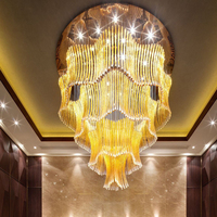 Offre Spéciale commercial espace club house salle de banquet hôtel plafonnier led lustre en cristal