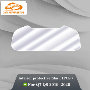 Untuk Audi Q7 Q8 2019 2020 Konsol Tengah Interior Mobil Transparan TPU Film Pelindung Anti Gores Perbaikan Aksesori Film Reparasi - Product Image 6