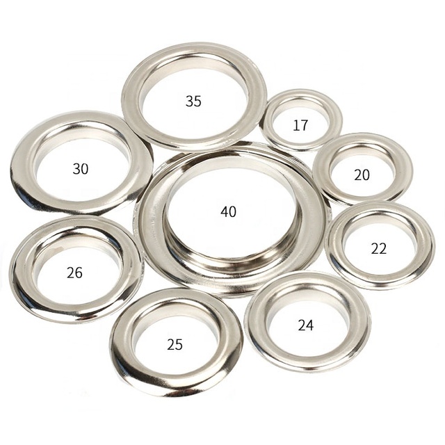 Round Eyelet Design Custom Stainless Steel Grommet Eyelet