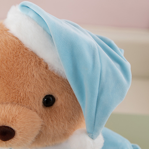 All'ingrosso buona notte orso peluche Super morbido peluche maiale cuscino giocattolo carino pigiama per dormire orsacchiotto peluche - Product Image 5