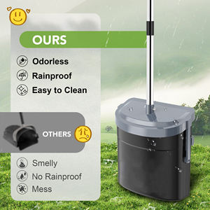 Recién llegado, pala para caca de perro grande con accesorio de bolsa para perros grandes, medianos y pequeños, pala para caca portátil con tapa - Product Image 2