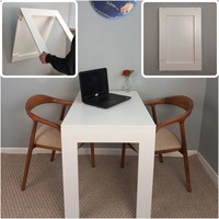 Table à manger murale pliante au design moderne pour la maison, le restaurant, la table à manger murale en bois