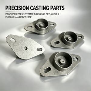 Piezas de Fundición de Precisión Personalizadas con Base de Brida Ranurada Mecanizada para Montaje de Sensor, ISO9001, Fundición y Mecanizado de Aluminio - Product Image 1