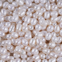Grande promotion Perles de culture d'eau douce naturelles blanches de 8-9 mm en forme de riz pour la fabrication de bijoux