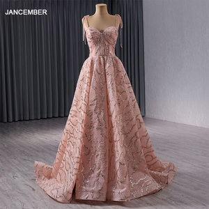 Robes de soirée sexy en tissu rouge de haute qualité 2024, robes de soirée vintage à sequins faits à la main Rsm241064 - Product Image 1