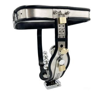 Siyah imparator yeni küçük bakır kilit tasarım çıkarılabilir <span class=keywords><strong>Penis</strong></span> kafes erkek kadın bekaret kemeri horoz kafes seks oyuncakları - Product Image 1