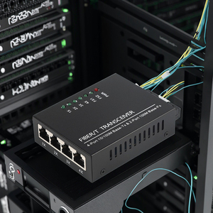 100M 2 Fiber 4 RJ45 <strong>Single</strong> <strong>Mode</strong> <strong>Single</strong> Fiber Optical <strong>Switch</strong> Media Converter for Video Surveillance Fiber Optic Transceiver - Product Image 6