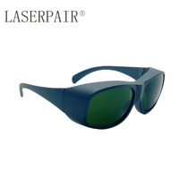 Lunettes de sécurité pour laser à fibre 1064 nm OD8+ CE EN207, lunettes de protection laser 900-1100 nm pour machine de soudage portative 1500W-3000W