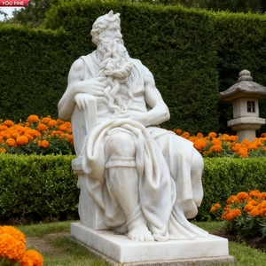Estatua de Mármol de Moisés Profeta, Tamaño Real, Figura Antigua de Personalidad Famosa, para Seminarios Teológicos YOUFINE - Product Image 1