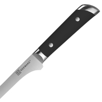 Couteau à désosser Keemake 5,5 pouces, ultra-affûté, en acier inoxydable allemand, couteau de cuisine à fileter au laser, manche ABS, ambidextre, finition brossée