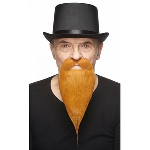 Fantasia autoadesiva filosofo barba finta viso capelli lunghi Costume da festa - Product Image 3