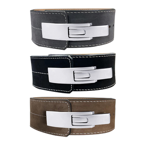 Cinturón de levantamiento de pesas para gimnasio Unisex profesional, Material de piel de vaca, hebilla de entrenamiento segura, tipo de palanca, entrenamiento transpirable, Fitness alto - Product Image 1